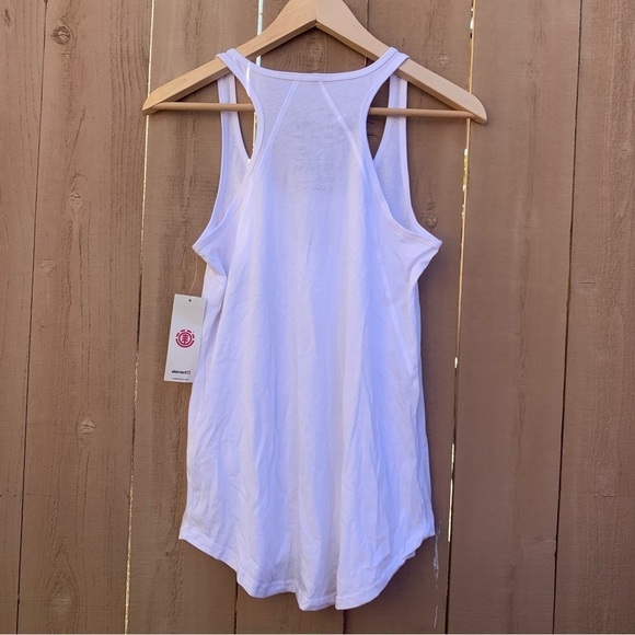 Women's Element Eden Old Flames '92 White Muscle Tank Top Size Small NEW - Picture 5 of 5